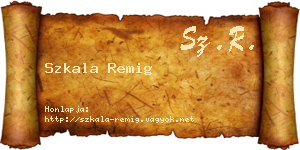 Szkala Remig névjegykártya